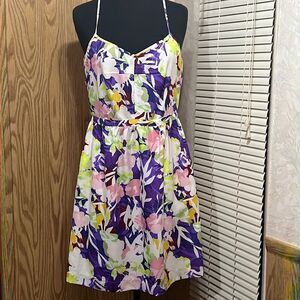 J. Crew floral spaghetti strap dress